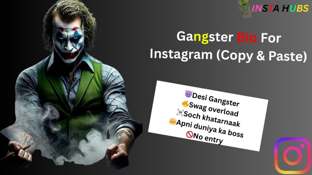 {1075+} Best Gangster Bio For Instagram (2026)