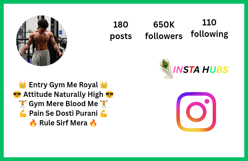 Gym Bio For Instagram For Boy Attitude