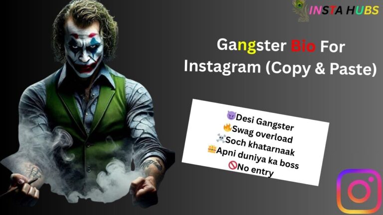 {1075+} Best Gangster Bio For Instagram (2026)