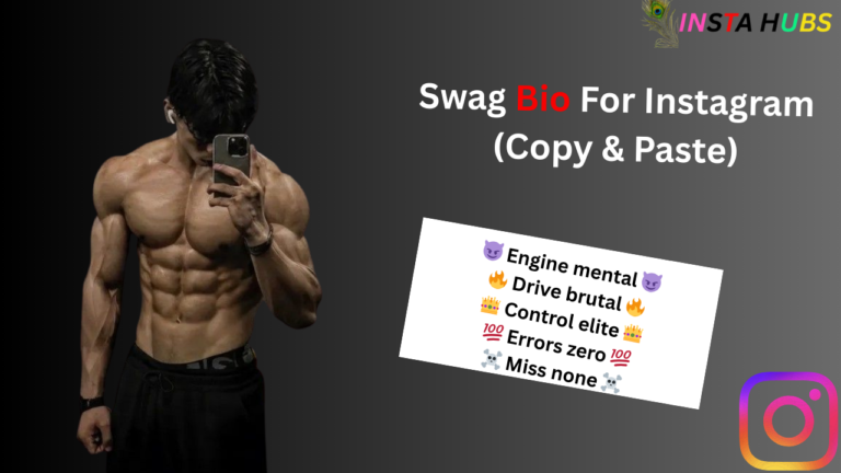 Swag Bio For Instagram - Attitude & stylish 2026 (Copy Paste) ﻿